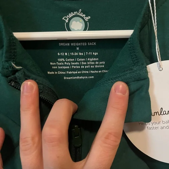 Dreamland Baby Green Sleep Sack - Picture 2 of 3